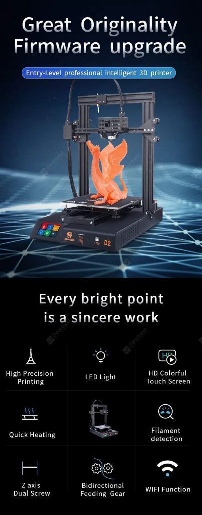 coupon, gearbest, MINGDA D2 DIY 3D Printer