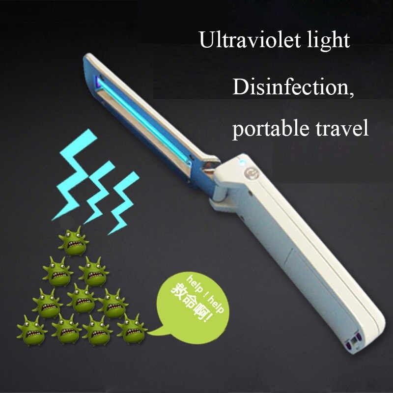 coupon, banggood, UVC Hhandheld Folding USB Disinfection Germicidal Flashlight Ultraviolet Lamp Home Travel Disinfection Lamp