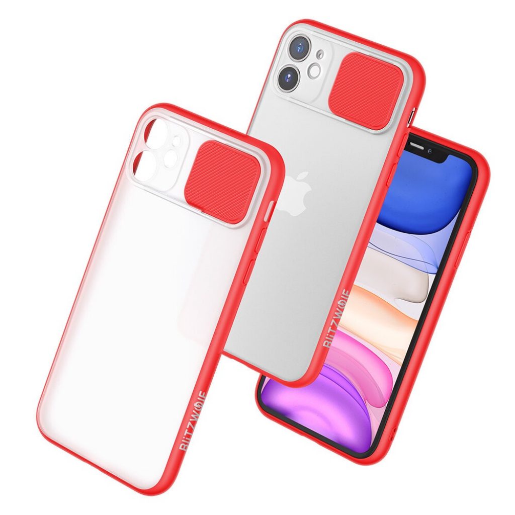 coupon, banggood, BlitzWolf® BW-AY2 Anti-Hacker Peeping Slide Lens Cover Shockproof Anti-scratch Translucent Protective Case for iPhone 11