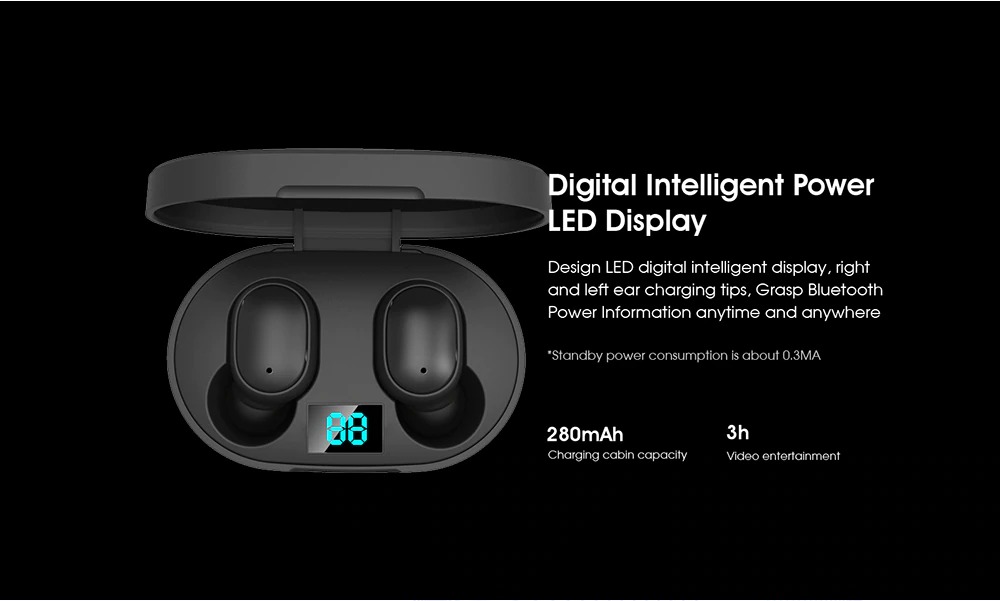 coupon, banggood, ELEPHONE ELEPODS 1 TWS LED Display bluetooth 5.0 Earphone