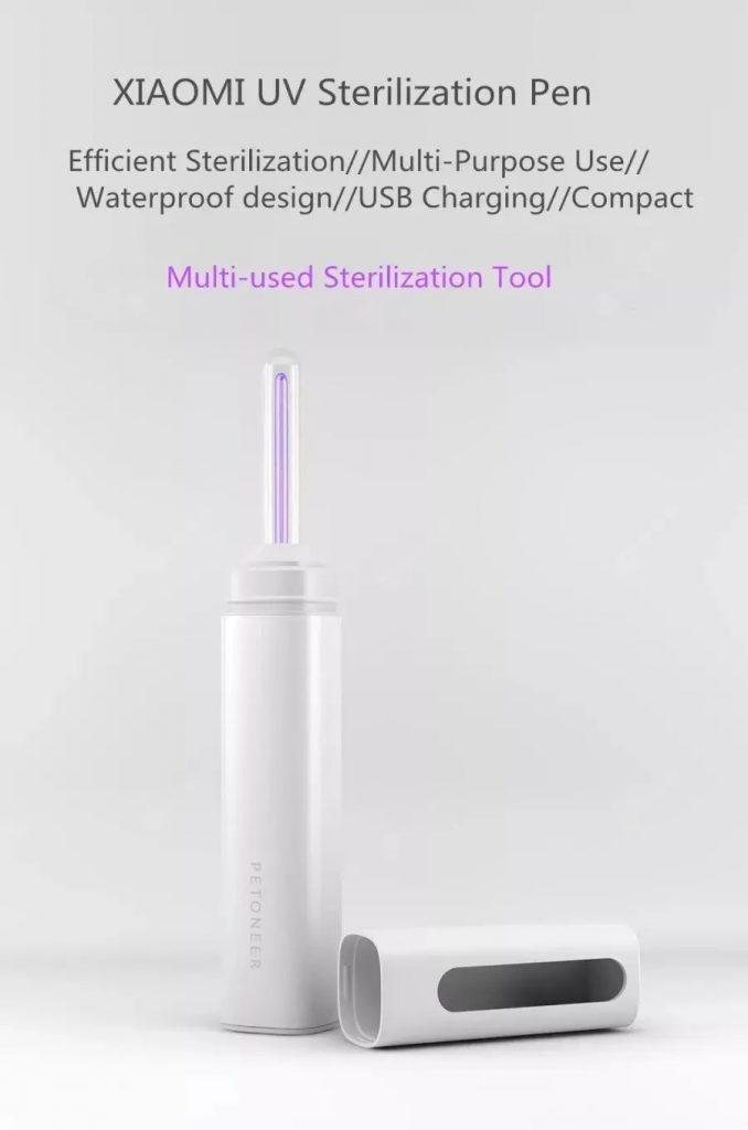coupon, gearbest, Petoneer UV Sterilization Pen Light Water Purifier Pen Ultraviolet UVC Sterilizer from xiaomi youpin