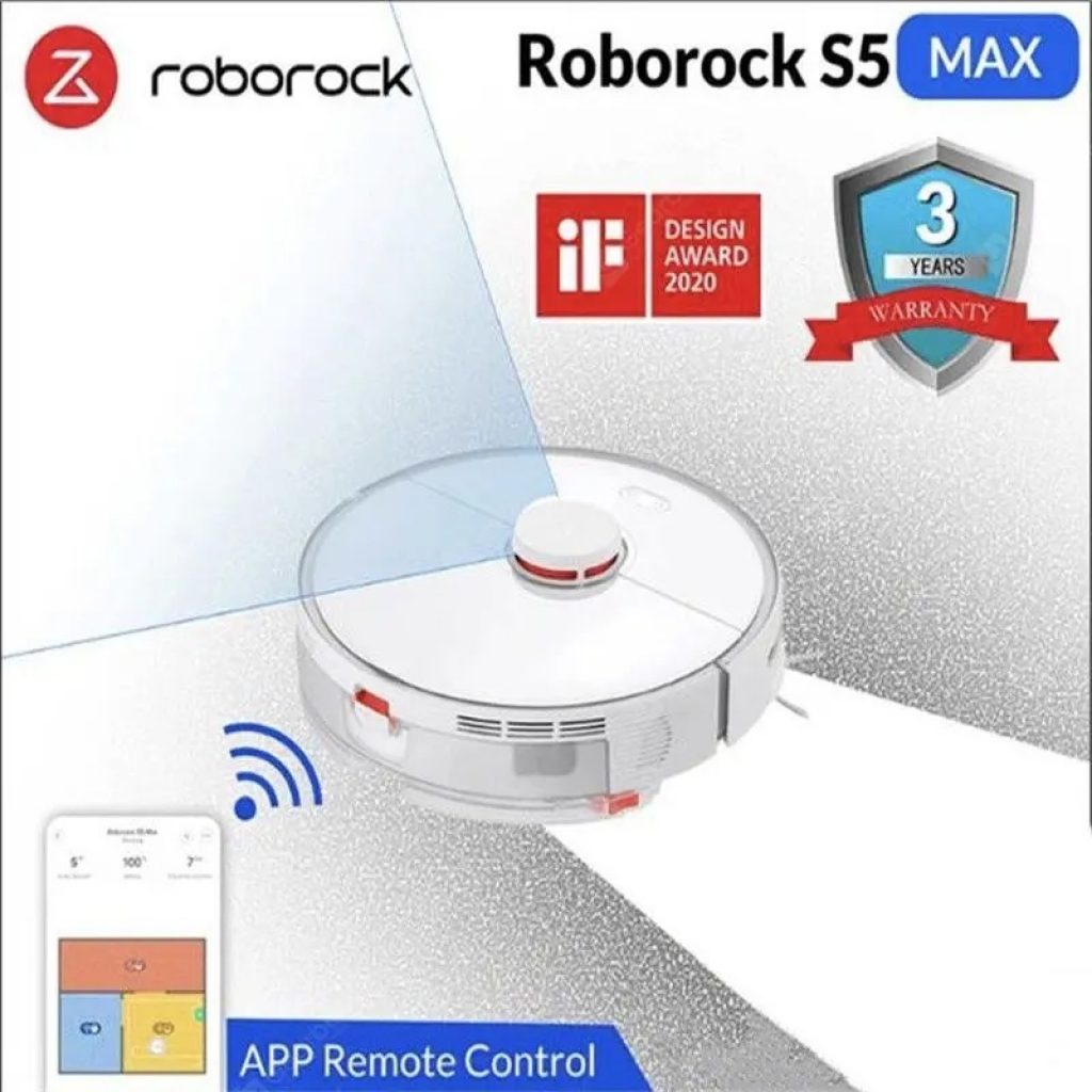 gogobest, coupon, geARBEST, Roborock S5 Max Xiaomi Robot Vacuum Cleaner for Home Smart Sweeping Robotic Cleaning Mope