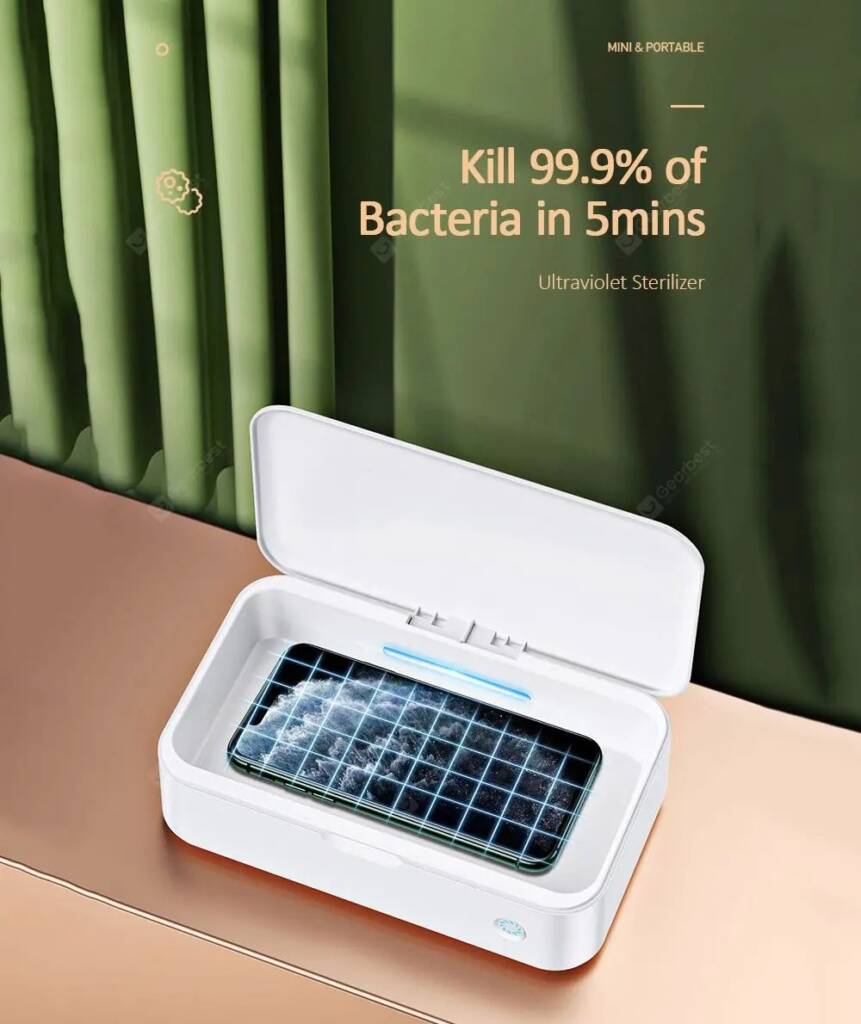 coupon, gearbest, USAMS ZB139 Portable UVC Disinfection Box