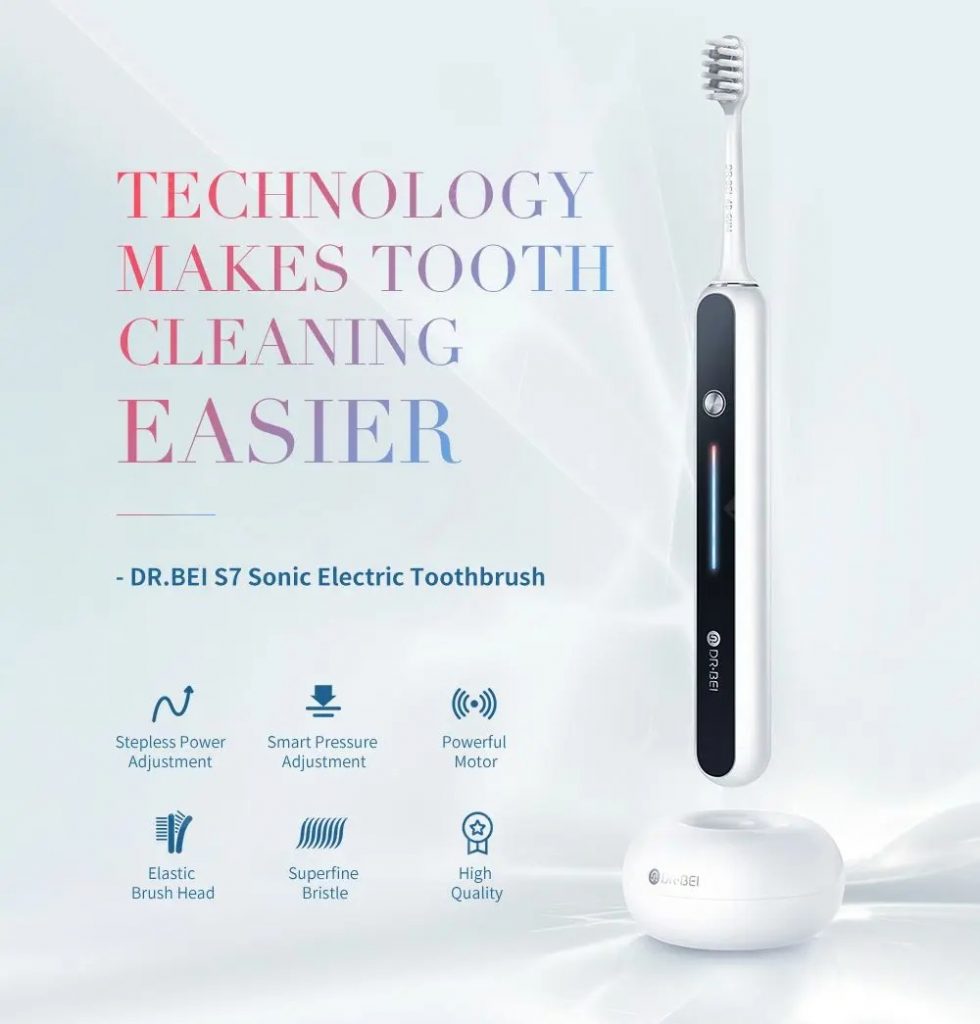 coupon, banggood, DR.BEI S7 Ultrasonic Sonic Wireless Electric Toothbrush