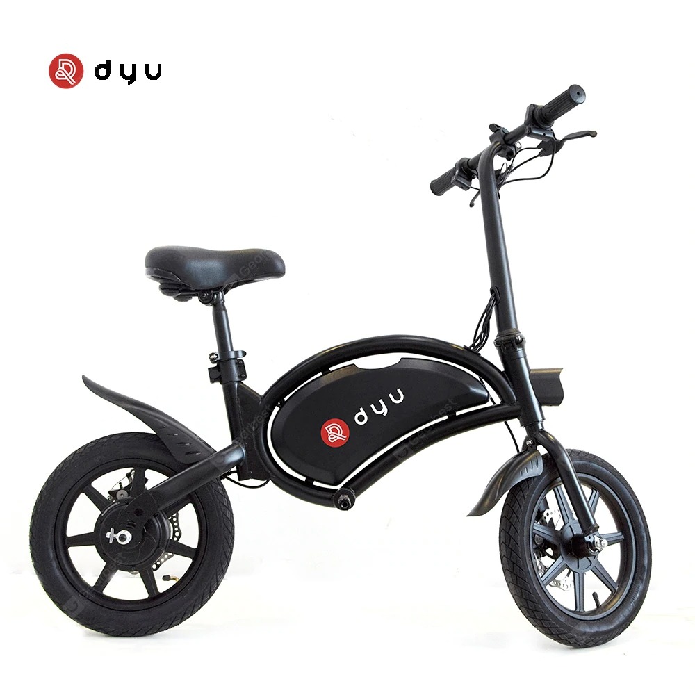 tomtop, geekmaxi, bangood, geekbuying, coupon, gearbest, dyu-D3F-Electric-Bike-36V-10AH-Battery-Portable-Folding-Electric-Moped-Bicycle