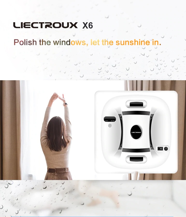 coupon, gearbest, LIECTROUX-Window-Cleaning-Robot-X6