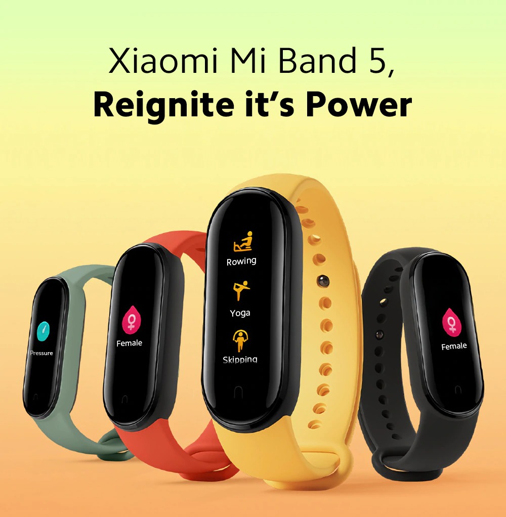 gshopper, aliexpress, geekbuying, tomtop, banggood, coupon, gearbest, Xiaomi-Mi-Band-5-Smart-Bracelet-1.2-inch-Color-Screen-Wristband