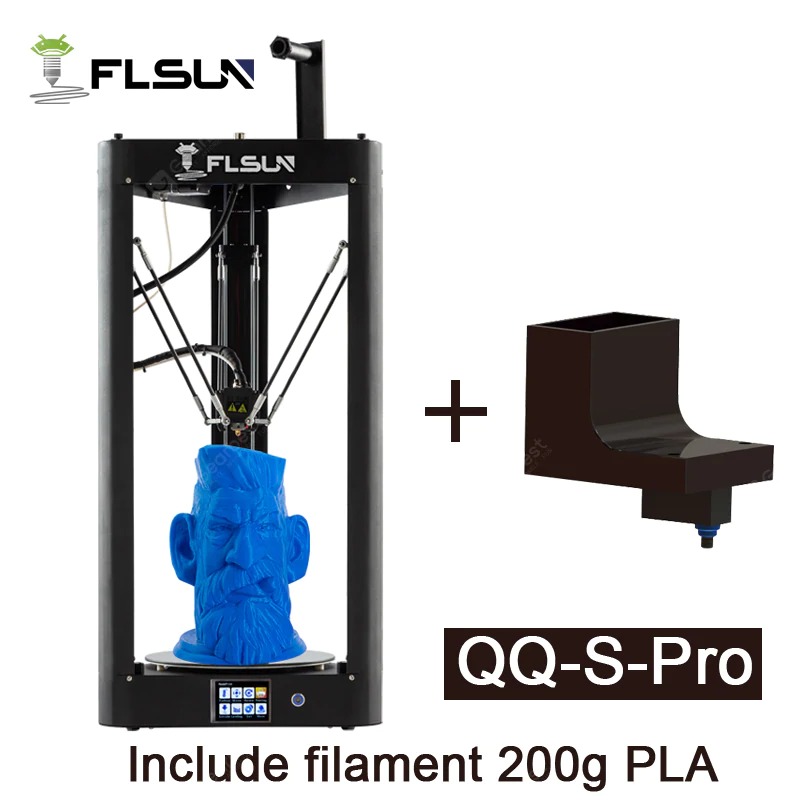 tomtop, coupon, gearbest, Flsun-QQ-S-Pro-Delta-Kossel-Auto-Level-Upgraded-Resume-Pre-assembly-3D-Printer