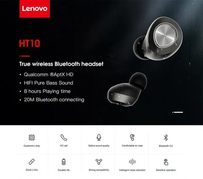 coupon, gearbest, Lenovo-HT10-TWS-bluetooth-earphone-wireless-earphone