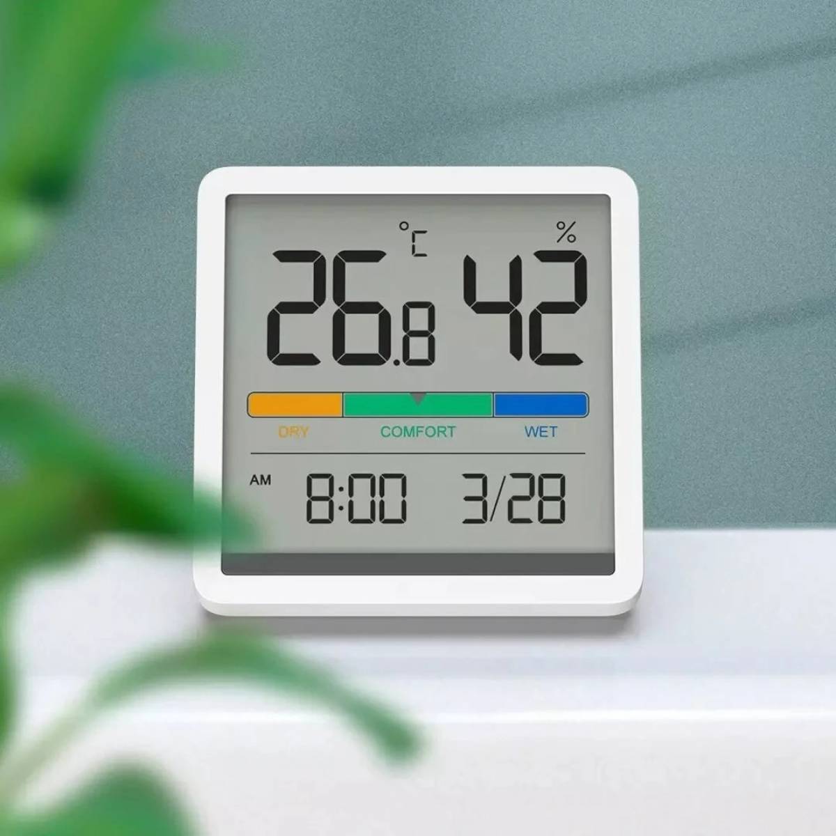 13 € avec coupon pour XIAOMI Miiiw Mute Température Humidité Horloge  Hygromètre Numérique Réveil Thermomètre Intérieur Moniteur D'humidité  Maison Intelligente avec Énorme écran LCD 3.34 pouces de BANGGOOD - Offres  d'achat et