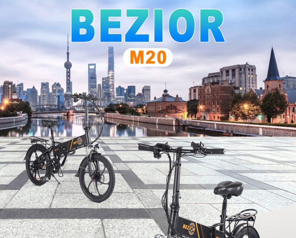 wiibuying, tomtop, banggood, coupon, geekbuying, BEZIOR-M20-Folding-Electric-Bike