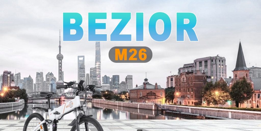 tomtop, wiibuying, banggood, cupom, geekbuying, BEZIOR-M26-Folding-Electric-Bike