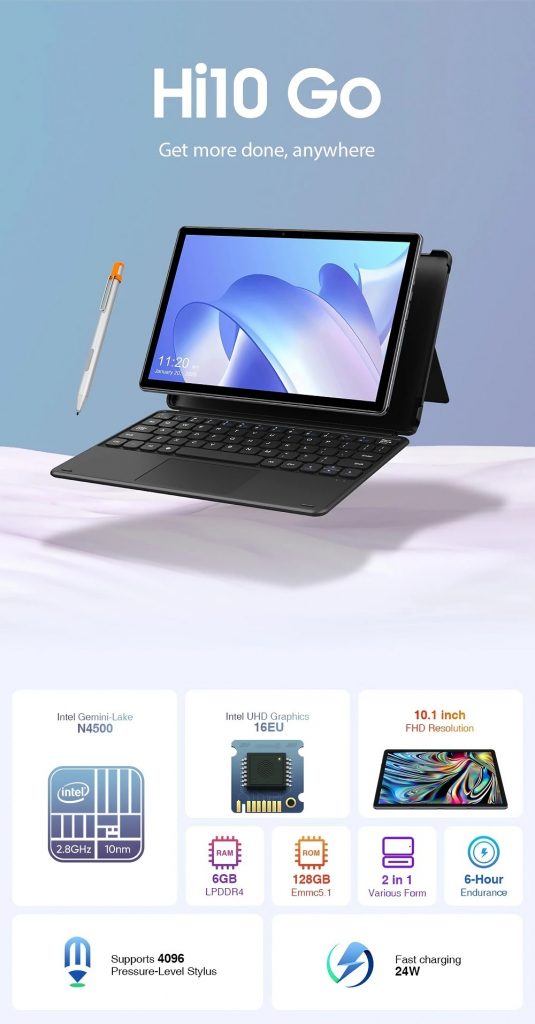 coupon, banggood, CHUWI-Hi10-GO-Tablet-With-Keyboard-Stylus-Pen