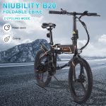 wiibuying, tomtop, kupong, geekbuying, NIUBILITY-B20-Electric-Moped-Folding-Bike