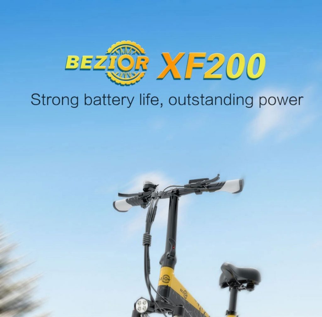 buybestgear, coupon, tomtop, BEZIOR-XF200-Folding-Electric-Bike