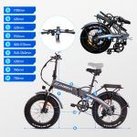 gshopper, cupom, geekbuying, KAISDA-K2-Fat-Tire-CST-Tire-Off-road-Folding-Electric-Moped-Folding-Bike-Mountain-Bicycle