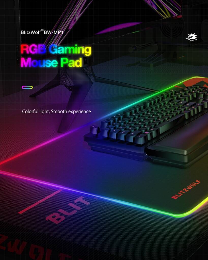 coupon, banggood, BlitzWolf®-BW-MP1-RGB-Gaming-Mouse-Pad