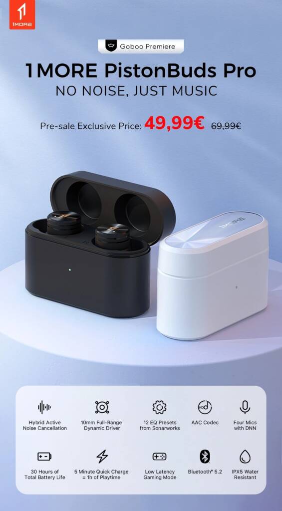coupon, goboo, 1MORE-PistonBuds-Pro-True-Wireless-Headphones