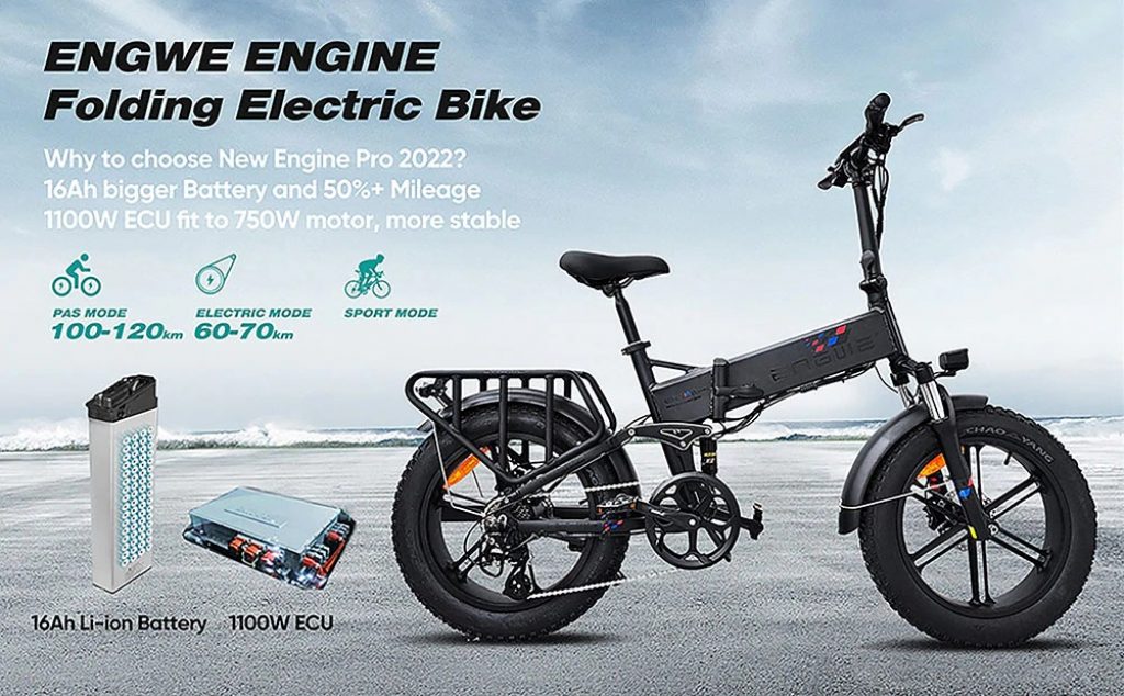 geekbuying, coupon, buybestgear, Engwe-Engine-Pro-2022-Version-750W-Fat-Tire-Folding-Electric-Bicycle