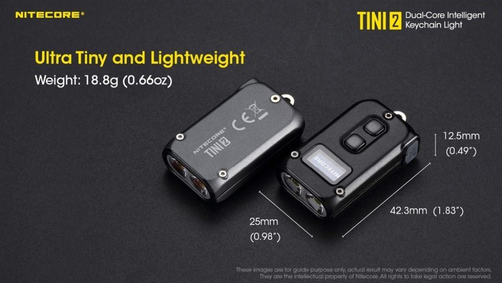 coupon, banggood, NITECORE-TINI-2-P8-500LM-Dual-Light-Mini-LED-Keychain-Flashlight