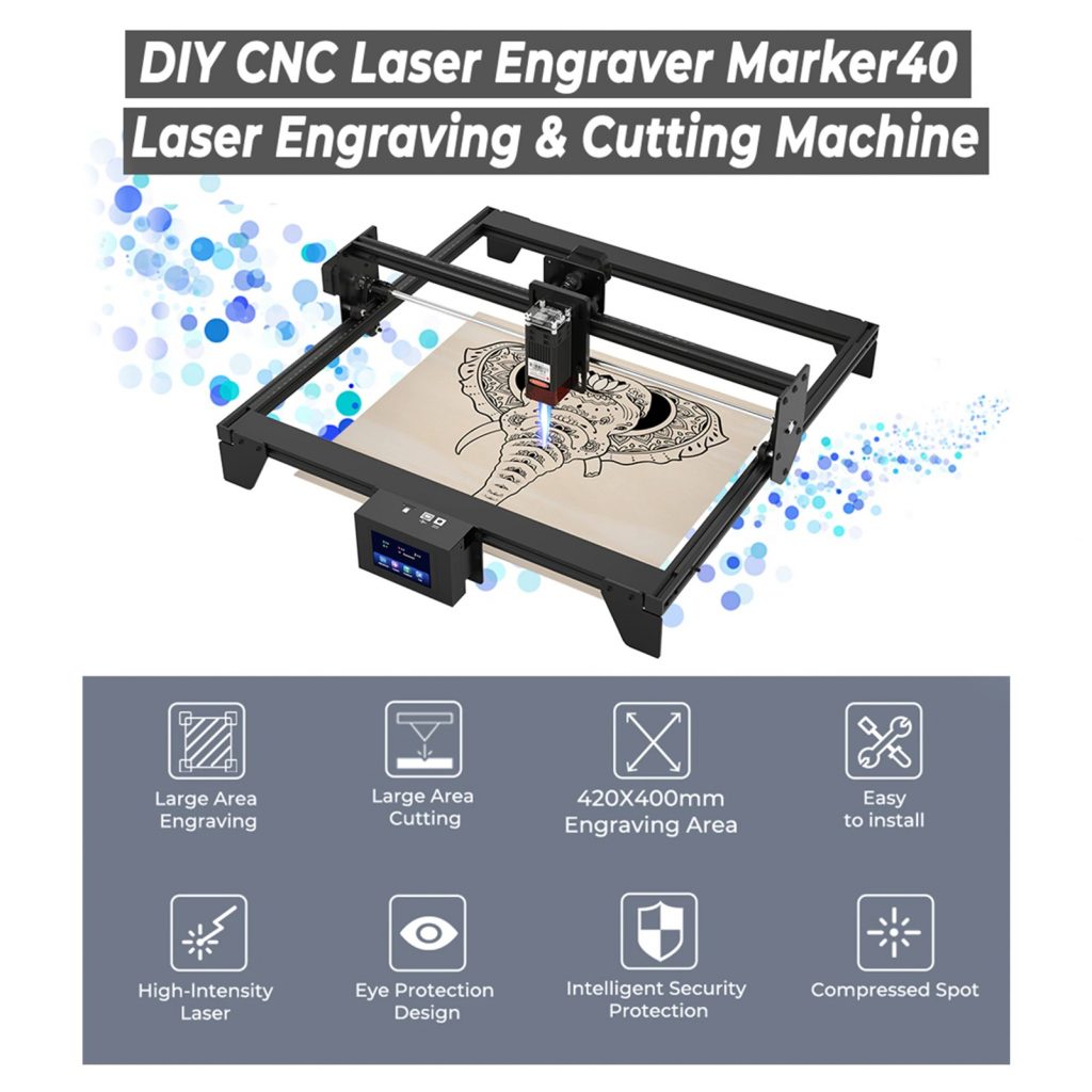banggood, coupon, geekbuying, Tronxy-Marker40-5.5W-DIY-Laser-Engraver