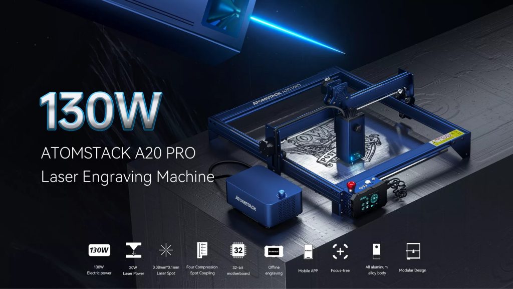 tomtop, coupon, banggood, ATOMSTACK-A20-Pro-Quad-Laser-Engraving-Cutting-Machine