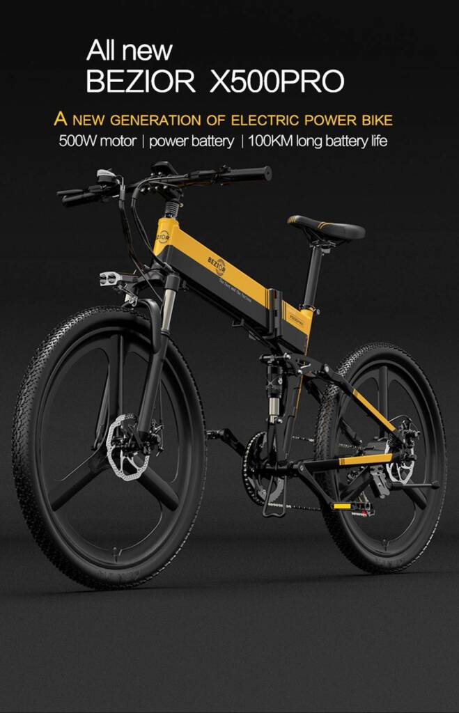 coupon, geekbuying, BEZIOR-X500-Pro-IT-Folding-Electric-Bike