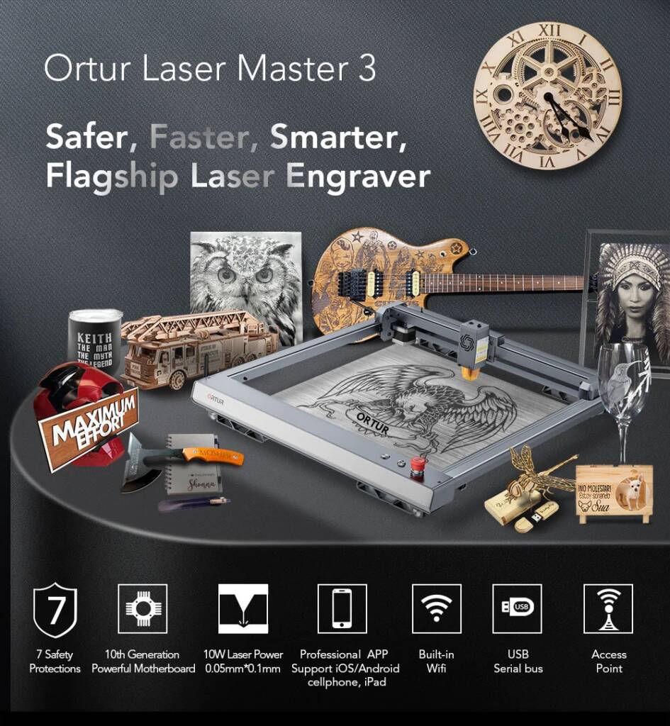 hekka, tomtop, coupon, geekbuying, Ortur-Laser-Master-3-Laser-Engraving-Machine
