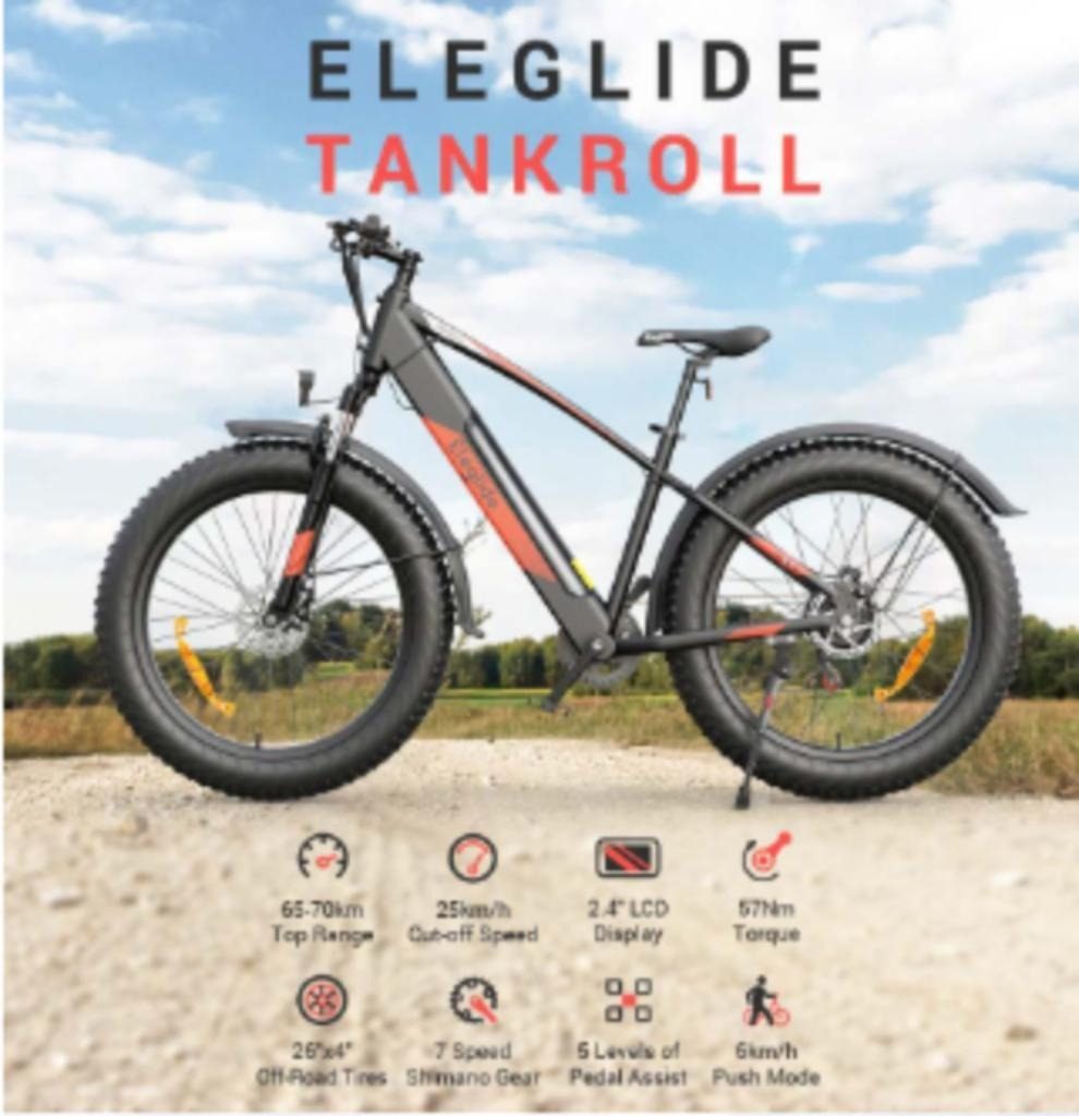 geekmaxi, कूपन, geekbuying, Eleglide-Tankroll-Electric-Mountain-Bike