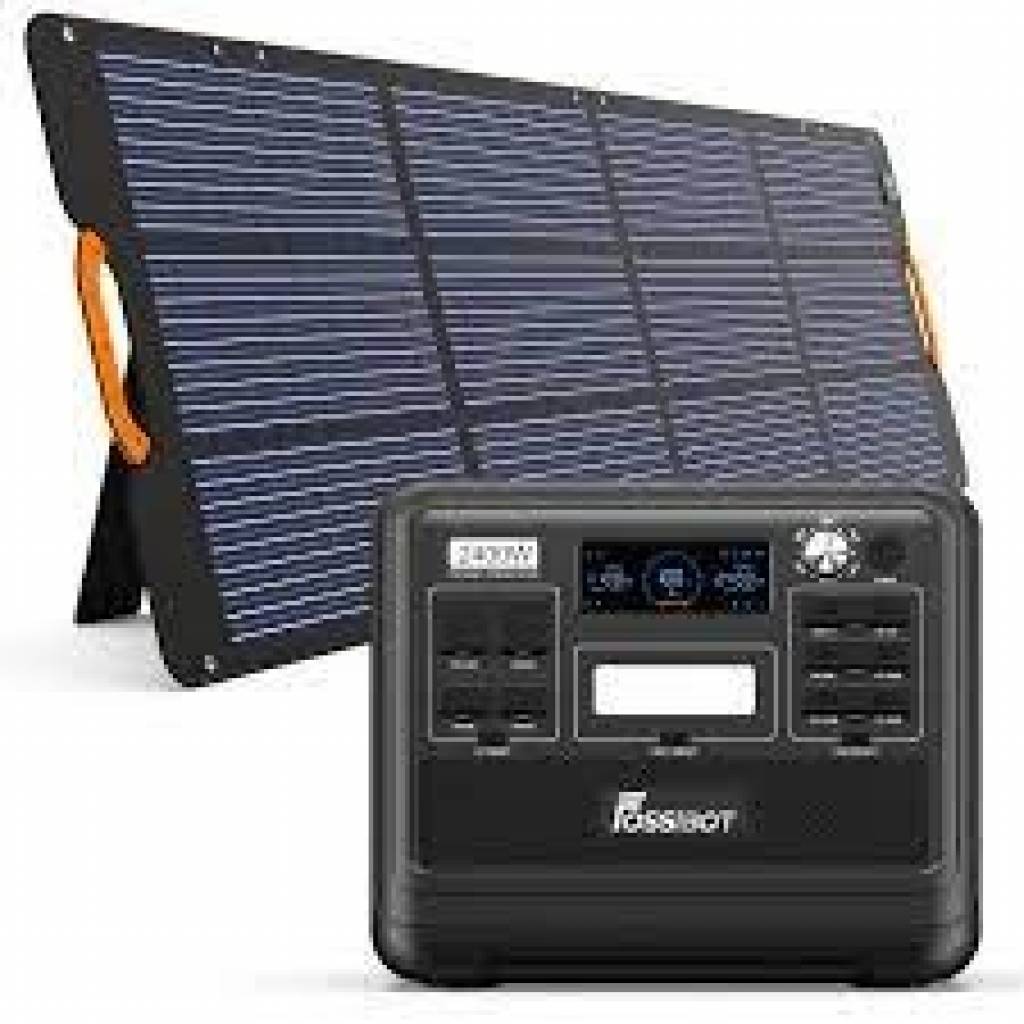 geekmaxi, coupon, geekbuying, FOSSiBOT-F2400-Portable-Power-Station-FOSSiBOT-SP200-18V-200W-Foldable-Solar-Panel