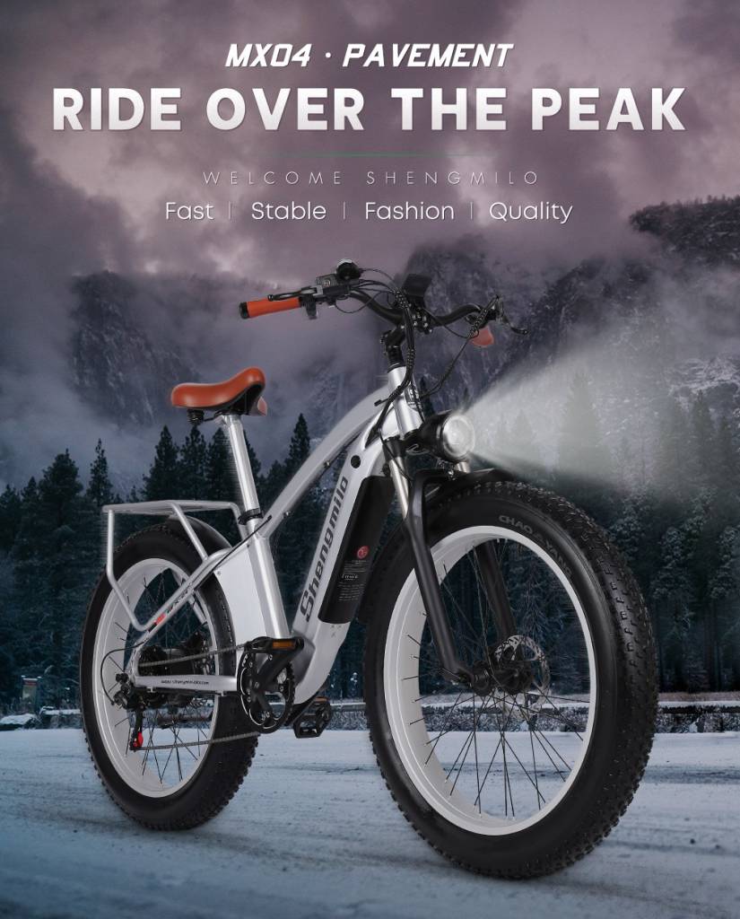 hekka, coupon, buybestgear, Shengmilo-MX04-Fat-Bike-E-Mountain-Bike