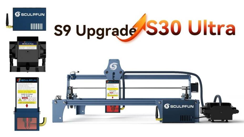 coupon, geekbuying, SCULPFUN-S9-S6-S6-Pro-to-S30-Ultra-22W-Upgrade-Kit
