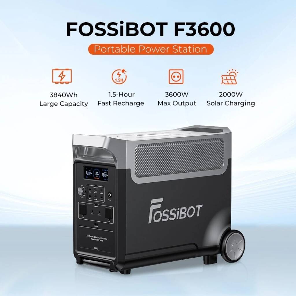 coupon, geekbuying, FOSSiBOT F3600 Portable Power Station