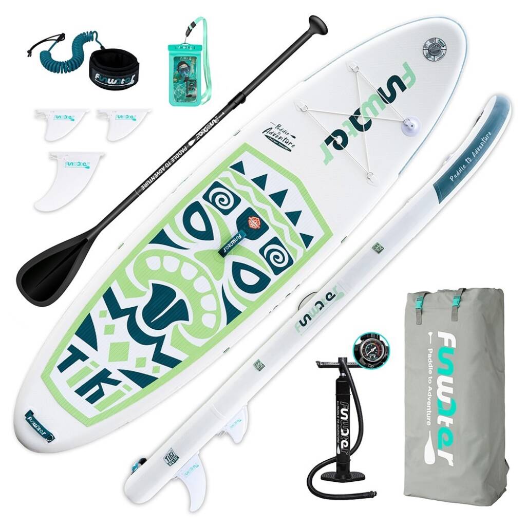 gshopper, coupon, geekbuying, FunWater-SUPFW05A-NEW-TIKI-Inflatable-Stand-Up-Paddle-Board