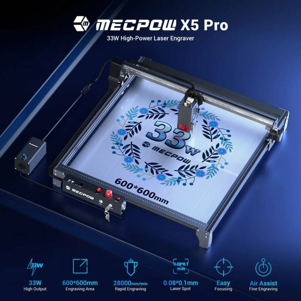 geekmaxi, coupon, geekbuying, Mecpow-X5-Pro-Laser-Engraver-Cutter
