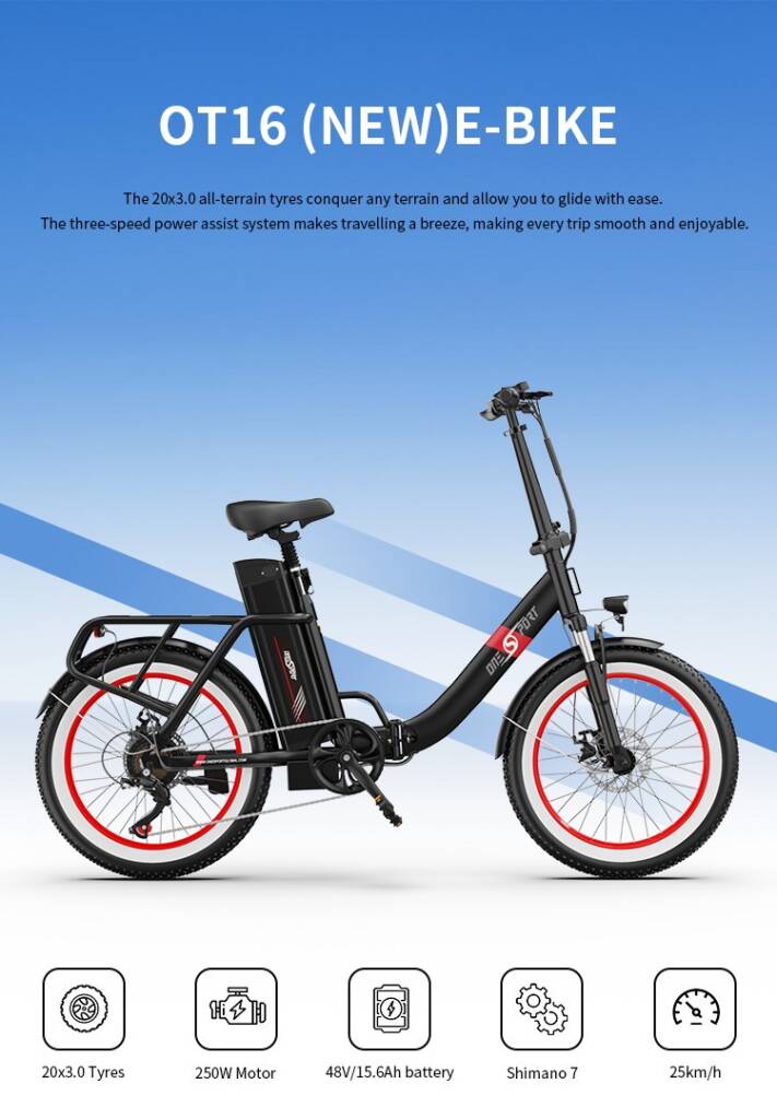 geekbuying, coupon, banggood, Onesport-OT16-2-Electric-Bike