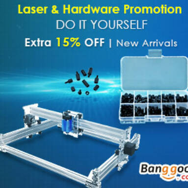 XMAS Sale- 15% OFF Promotion for Laser & Hardware from BANGGOOD TECHNOLOGY CO., LIMITED