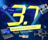 Women’s Day Eve Promotion Sale for Men’s Products from BANGGOOD TECHNOLOGY CO., LIMITED