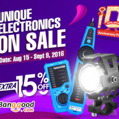 Banggood 10th Anniversary Party: Hot Electronics of 15% OFF! from BANGGOOD TECHNOLOGY CO., LIMITED