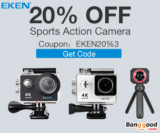 20% OFF for Sports Action Camera from BANGGOOD TECHNOLOGY CO., LIMITED