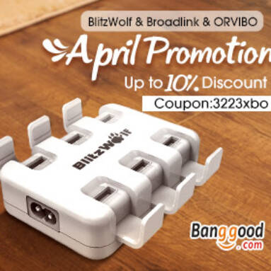 10% OFF April Promotion for Smart Home Products from BANGGOOD TECHNOLOGY CO., LIMITED