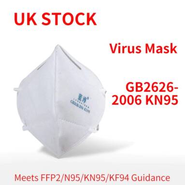 €63 with coupon for 10Pcs Virus Mask Meets FFP2 N95 KN95 KF94 Guidance EU UK WAREHOUSE from GEARBEST