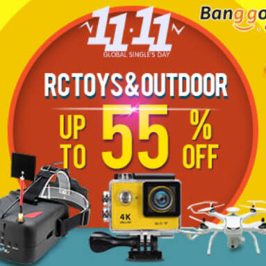 Double 11 Carnival Party! Top RC Toys & Outdoor Gears in Huge Savings. from BANGGOOD TECHNOLOGY CO., LIMITED
