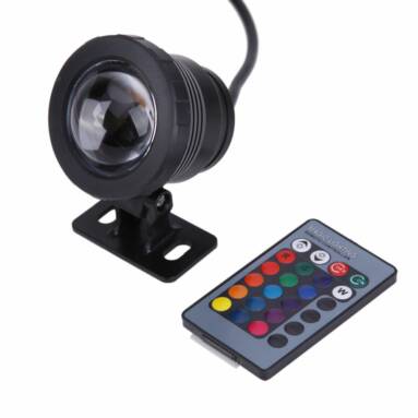 42% OFF Only $7.36 for 10W RGB Remote Control Underwater Lamp from Newfrog.com