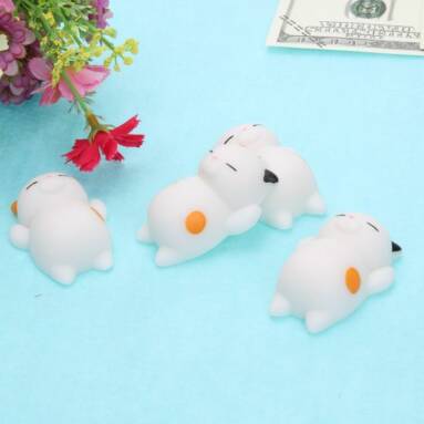Squishy Cute Mini Squeeze Stretchy Animal Healing Stress Calico Cat, 15% OFF $3.40 Now from Newfrog.com