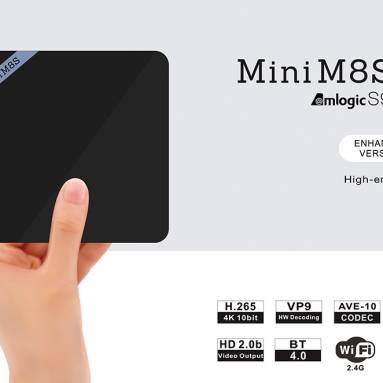 $36.99 COUPON for Mini M8S II 4K Smart TV Box S905X 2/8gb from GearBest