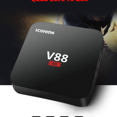 $27.99 for SCISHION V88 Plus TV Box, free shipping from US warehouse, 100 pcs only from TOMTOP Technology Co., Ltd