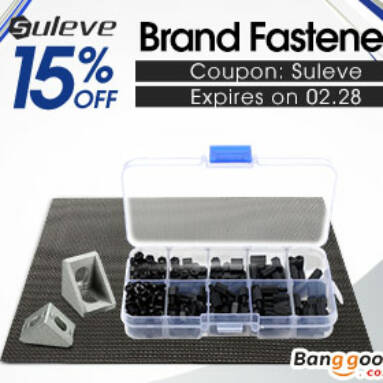 Up to 57% OFF for Suleve Brand Fasteners with Extra 15% OFF Coupon from BANGGOOD TECHNOLOGY CO., LIMITED