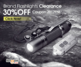 30% OFF Clearance for Falshlights from BANGGOOD TECHNOLOGY CO., LIMITED