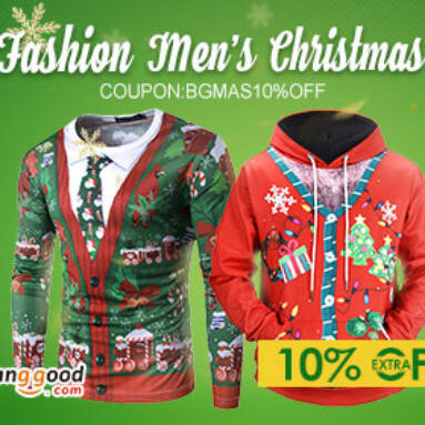 10% OFF for Men’s Fashion Products from BANGGOOD TECHNOLOGY CO., LIMITED